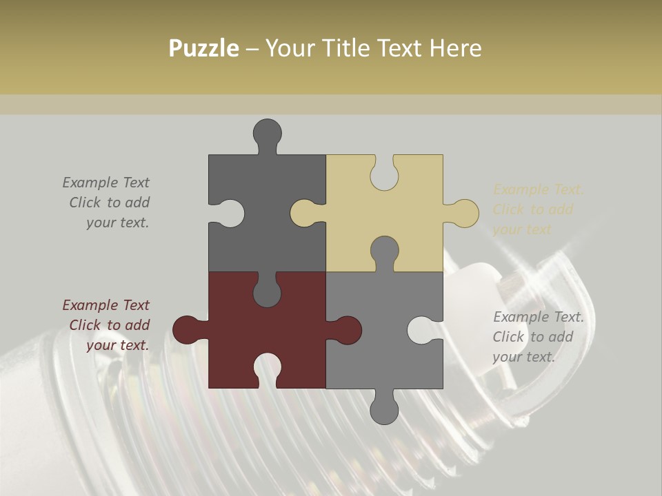 Metal Shine Closeup PowerPoint Template