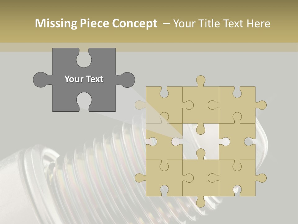 Metal Shine Closeup PowerPoint Template