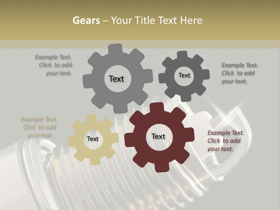 Metal Shine Closeup PowerPoint Template