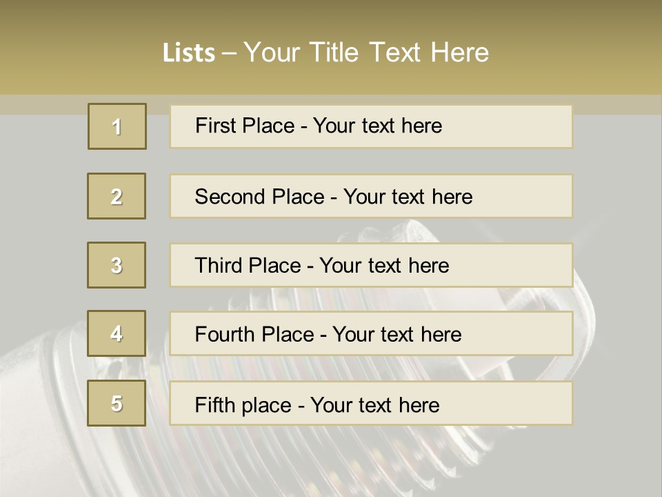Metal Shine Closeup PowerPoint Template