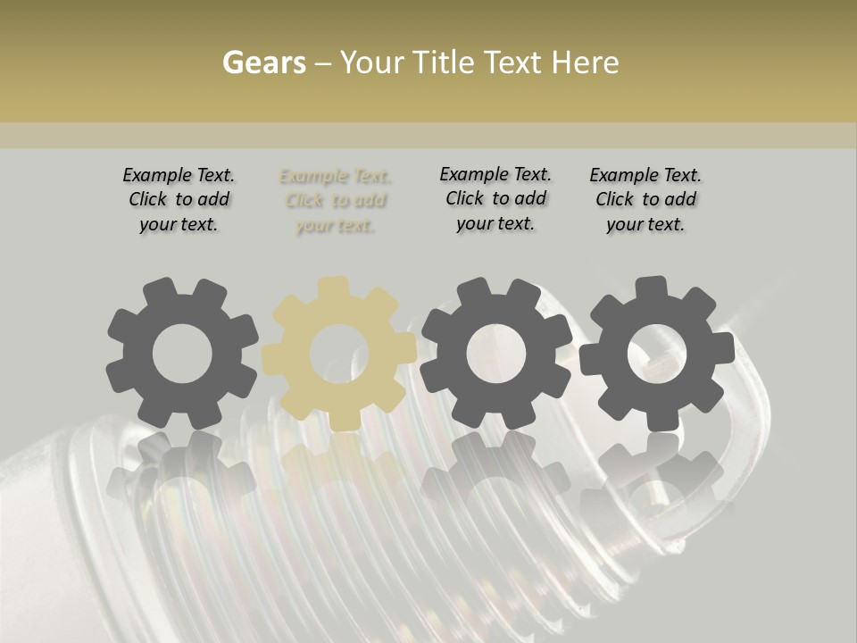 Metal Shine Closeup PowerPoint Template