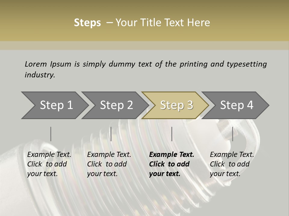 Metal Shine Closeup PowerPoint Template