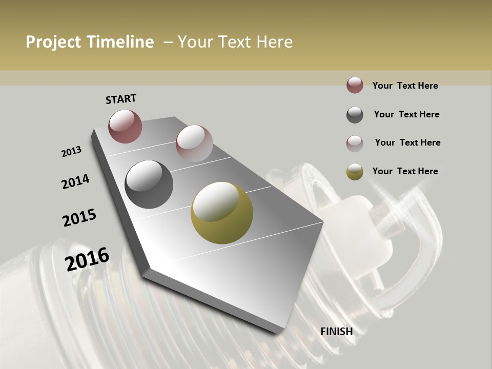 Metal Shine Closeup PowerPoint Template