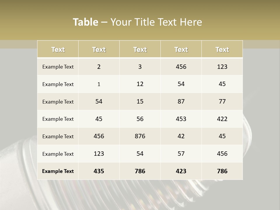 Metal Shine Closeup PowerPoint Template