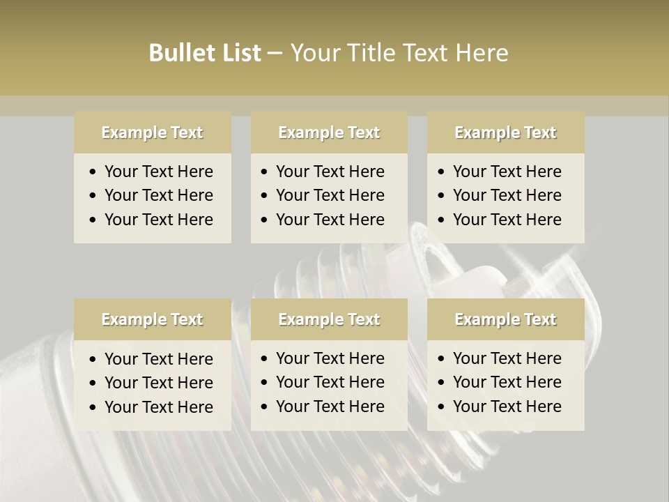 Metal Shine Closeup PowerPoint Template
