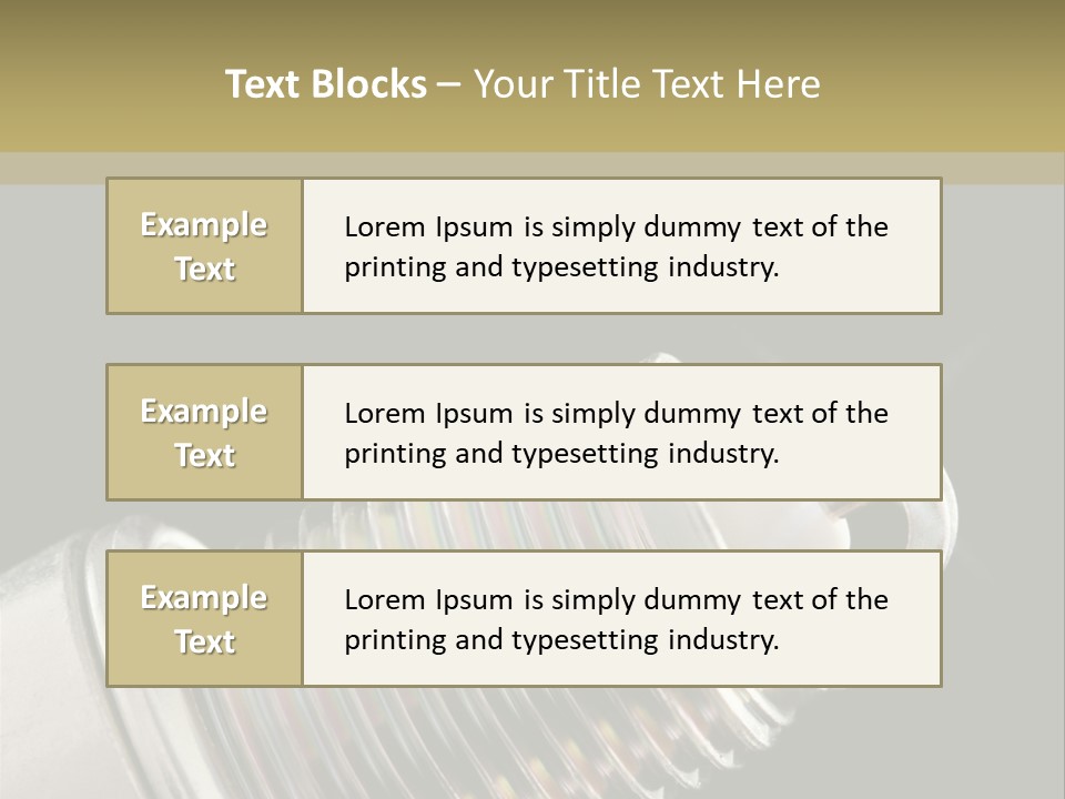 Metal Shine Closeup PowerPoint Template