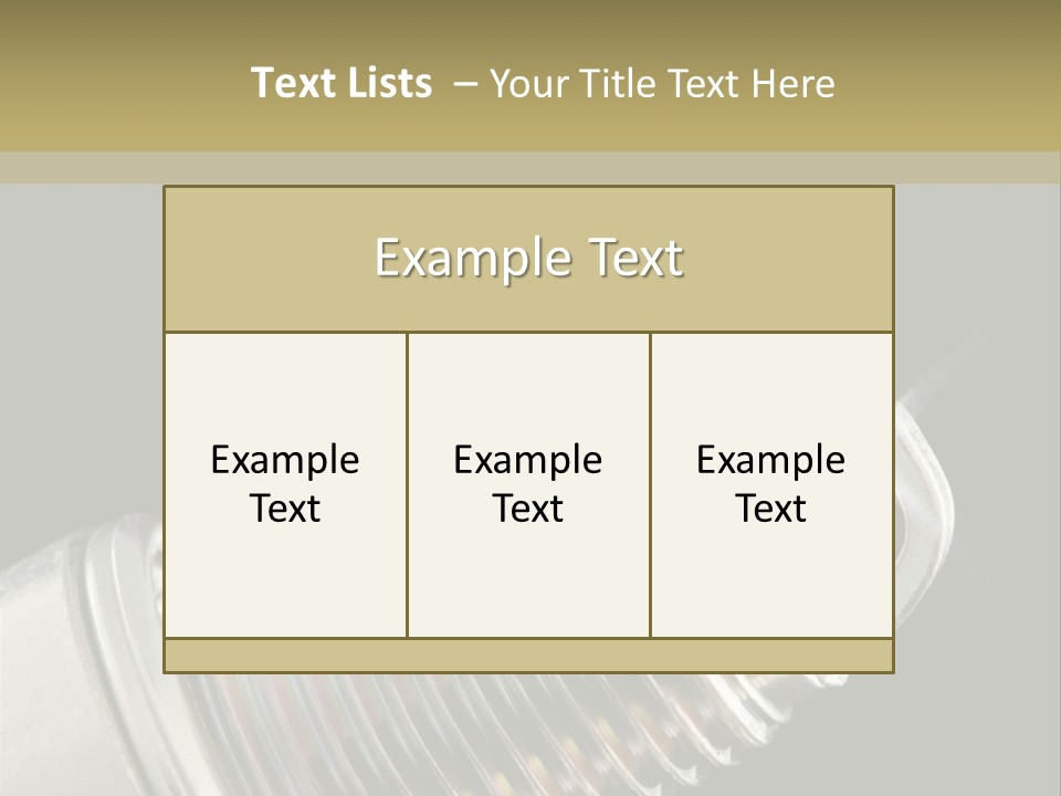 Metal Shine Closeup PowerPoint Template