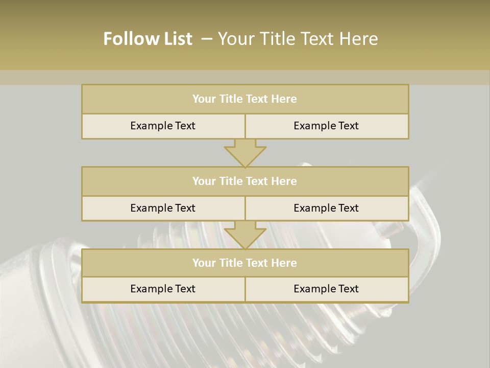 Metal Shine Closeup PowerPoint Template