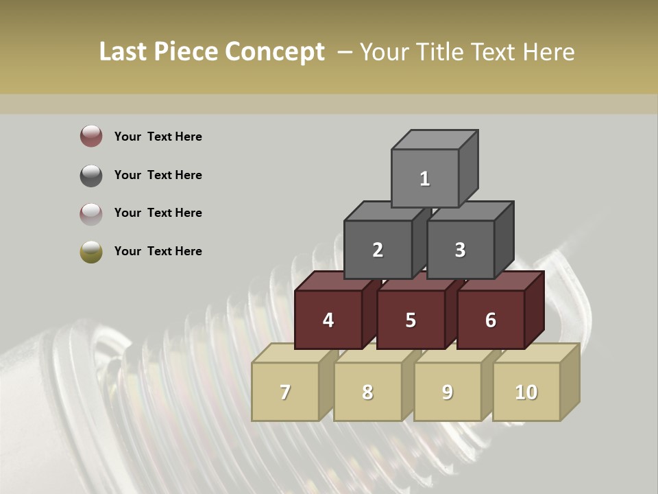 Metal Shine Closeup PowerPoint Template