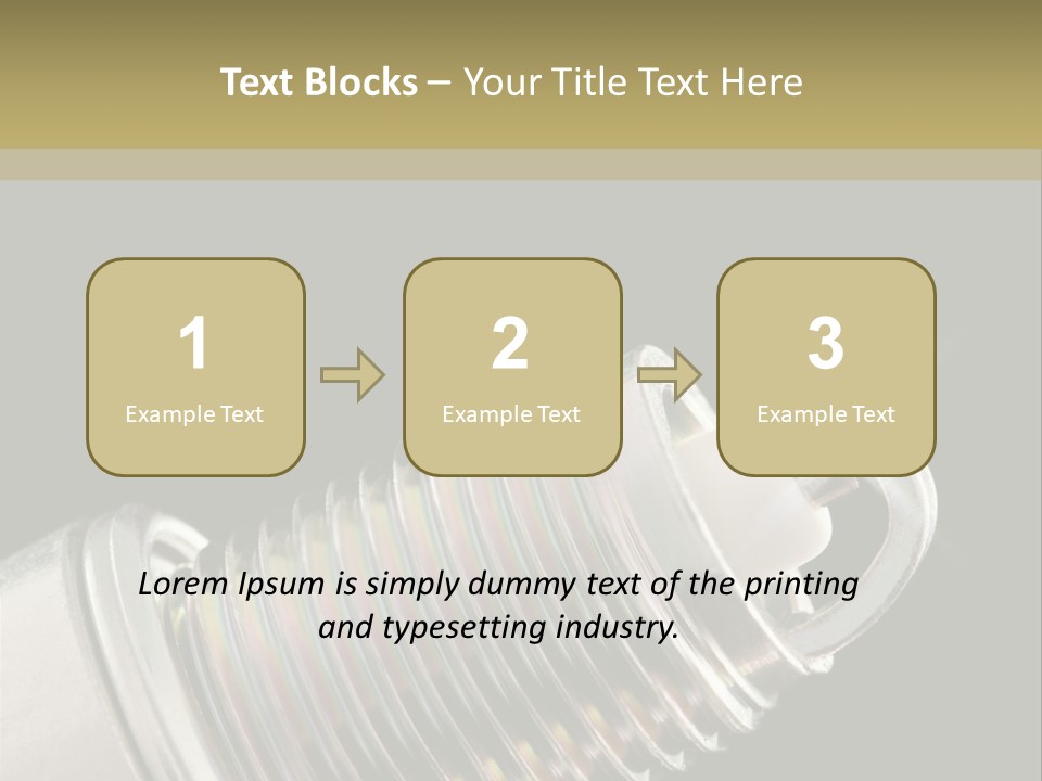 Metal Shine Closeup PowerPoint Template