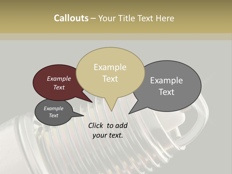 Metal Shine Closeup PowerPoint Template