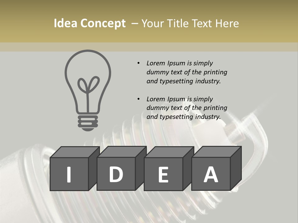 Metal Shine Closeup PowerPoint Template