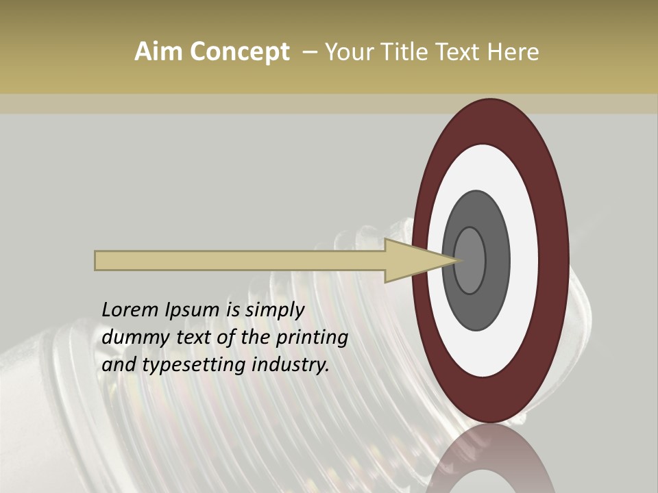 Metal Shine Closeup PowerPoint Template