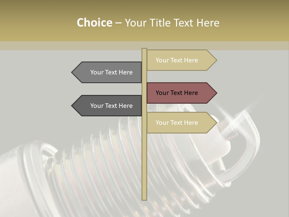 Metal Shine Closeup PowerPoint Template