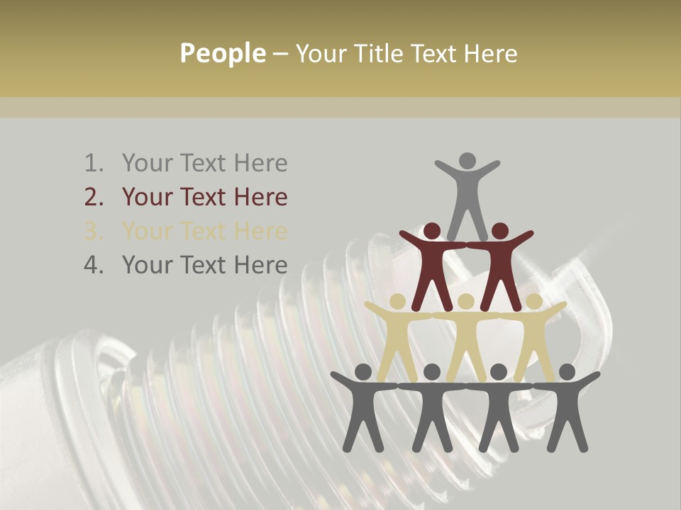 Metal Shine Closeup PowerPoint Template