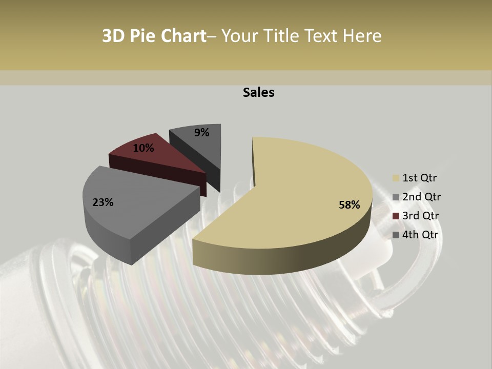 Metal Shine Closeup PowerPoint Template