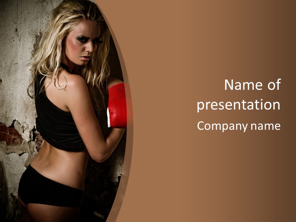 Movement Female Girl PowerPoint Template