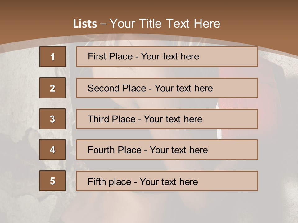 Movement Female Girl PowerPoint Template