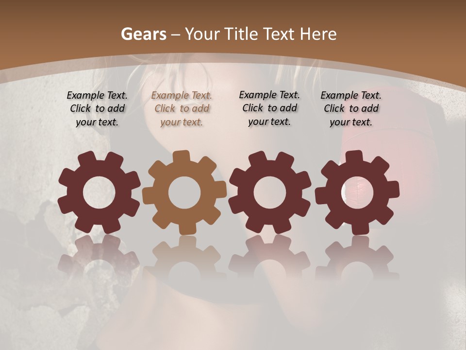 Movement Female Girl PowerPoint Template