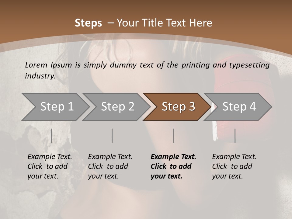 Movement Female Girl PowerPoint Template
