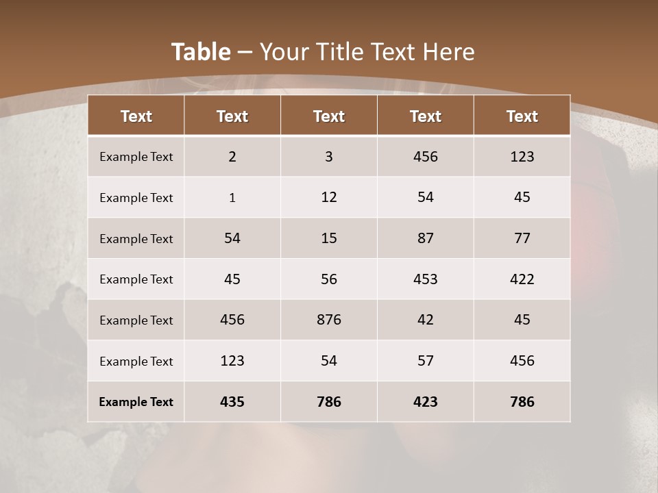 Movement Female Girl PowerPoint Template