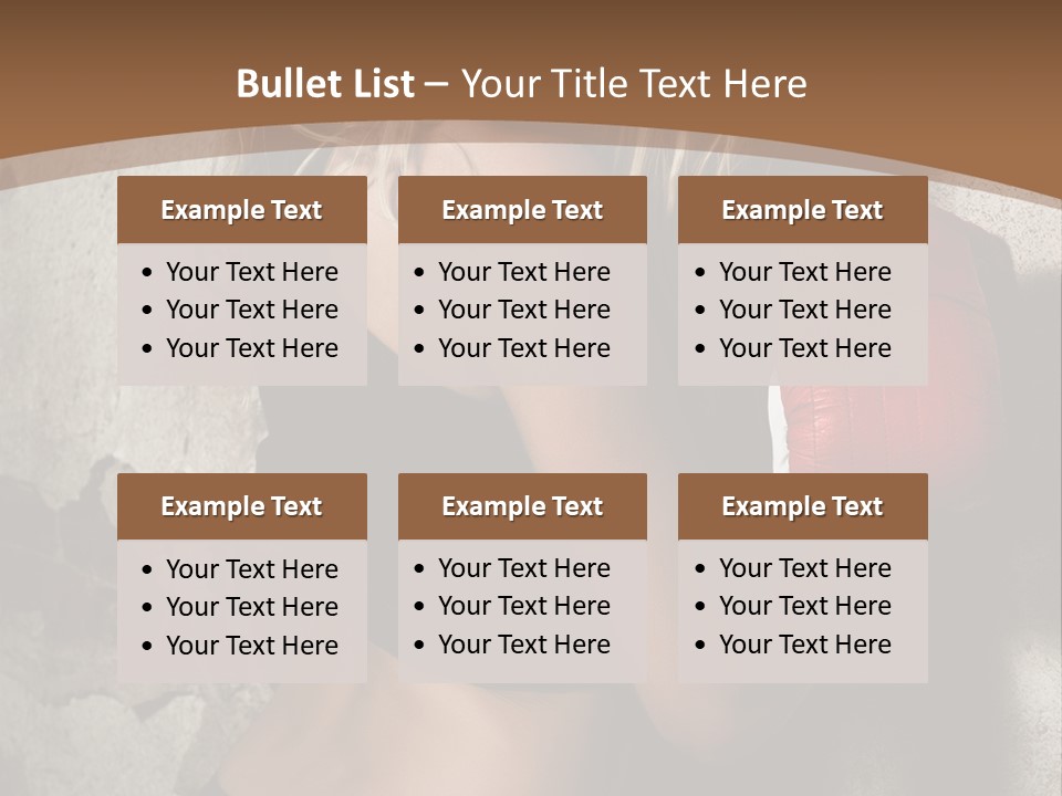 Movement Female Girl PowerPoint Template