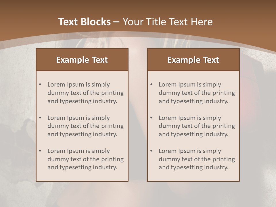 Movement Female Girl PowerPoint Template