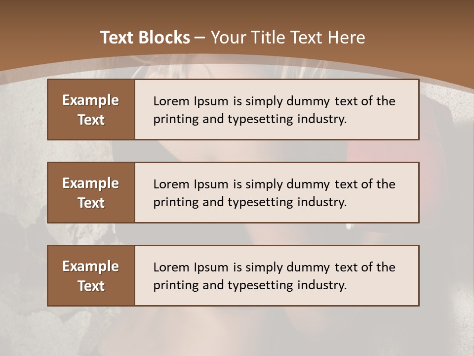 Movement Female Girl PowerPoint Template