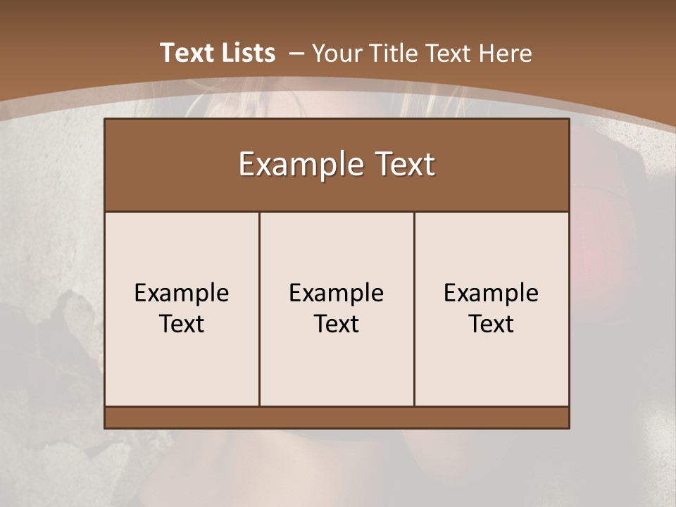 Movement Female Girl PowerPoint Template