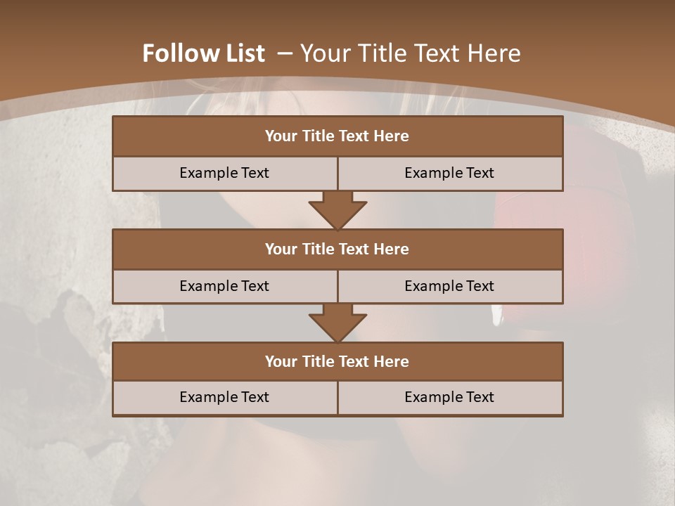 Movement Female Girl PowerPoint Template