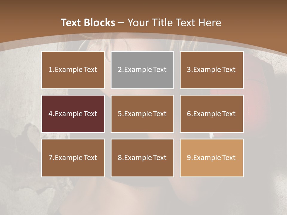 Movement Female Girl PowerPoint Template