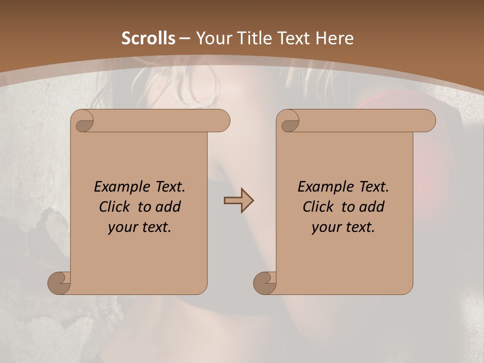Movement Female Girl PowerPoint Template
