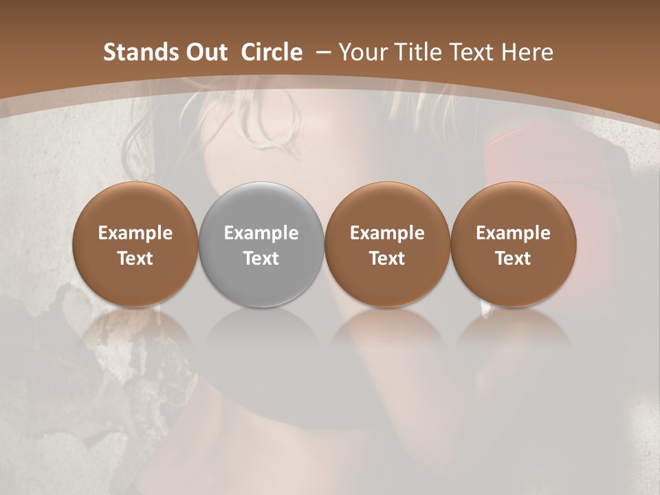 Movement Female Girl PowerPoint Template