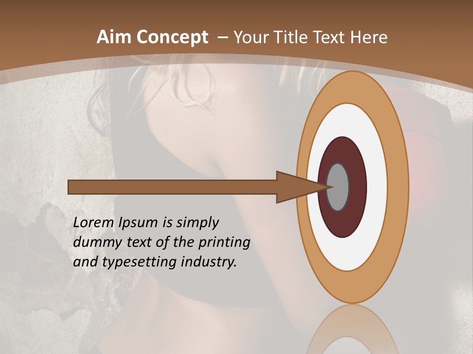 Movement Female Girl PowerPoint Template