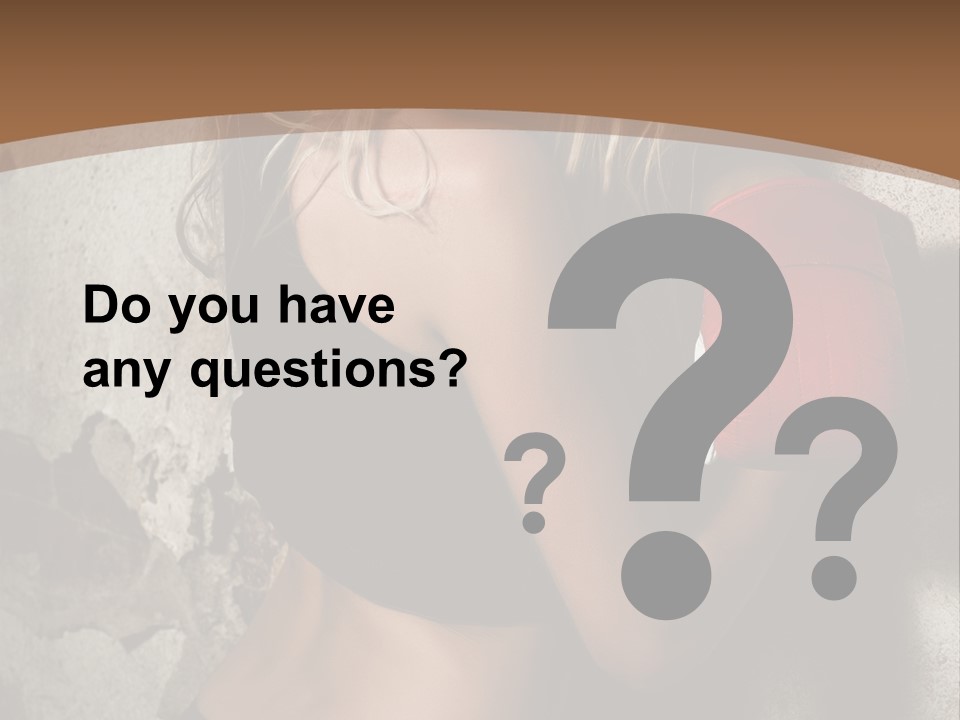 Movement Female Girl PowerPoint Template