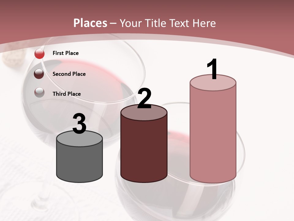 Wine White Corks PowerPoint Template