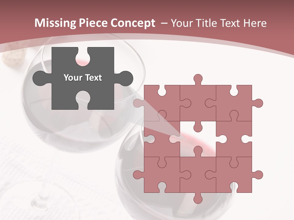 Wine White Corks PowerPoint Template