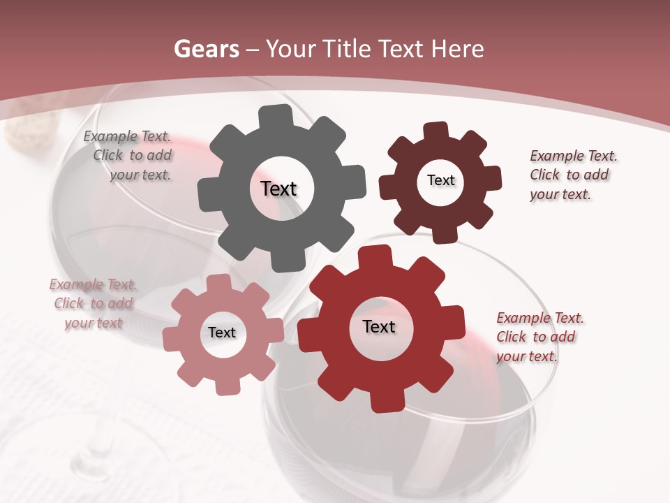 Wine White Corks PowerPoint Template