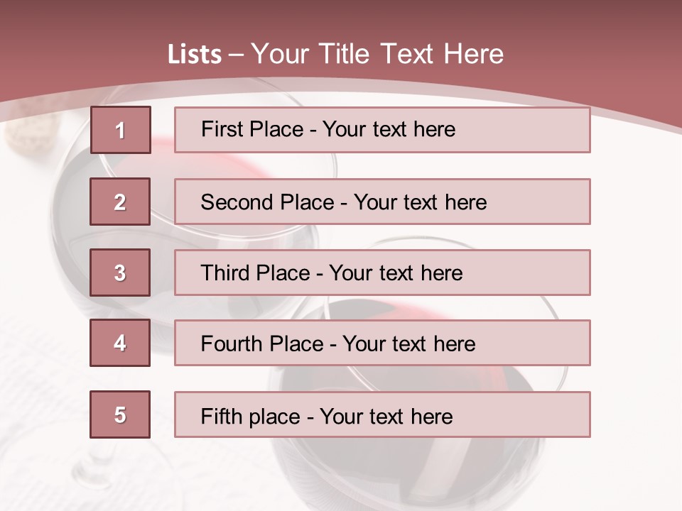 Wine White Corks PowerPoint Template