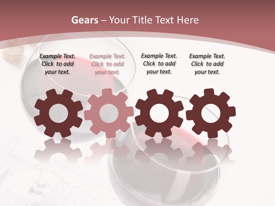 Wine White Corks PowerPoint Template