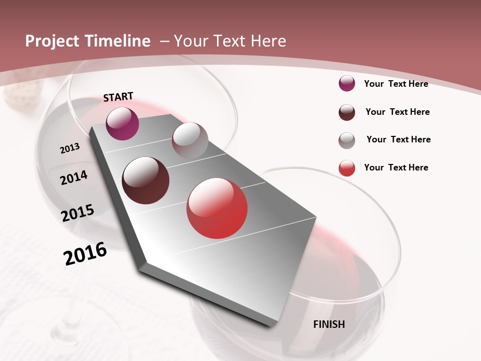 Wine White Corks PowerPoint Template