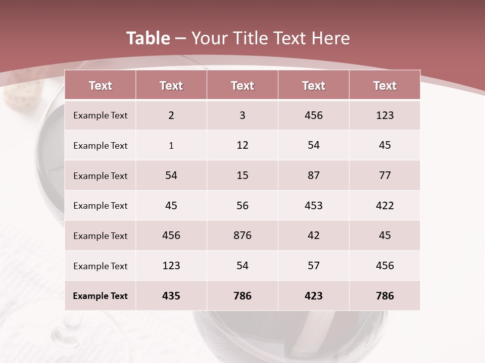 Wine White Corks PowerPoint Template