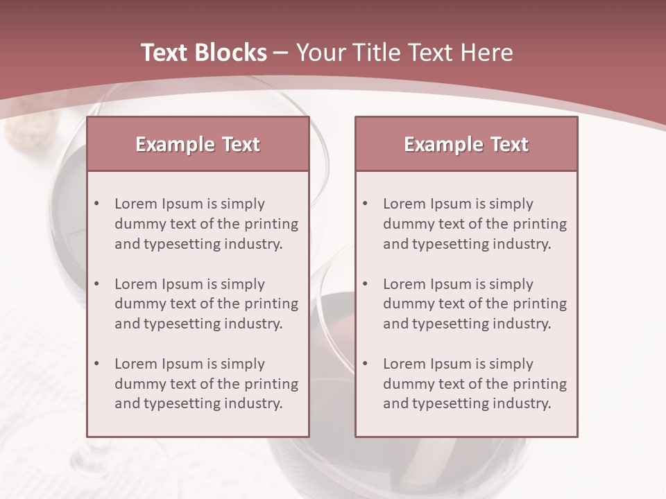 Wine White Corks PowerPoint Template