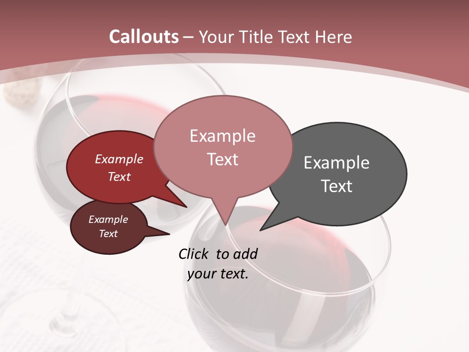 Wine White Corks PowerPoint Template