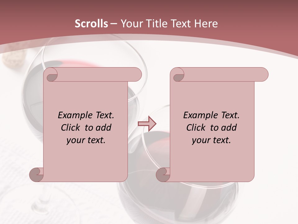 Wine White Corks PowerPoint Template