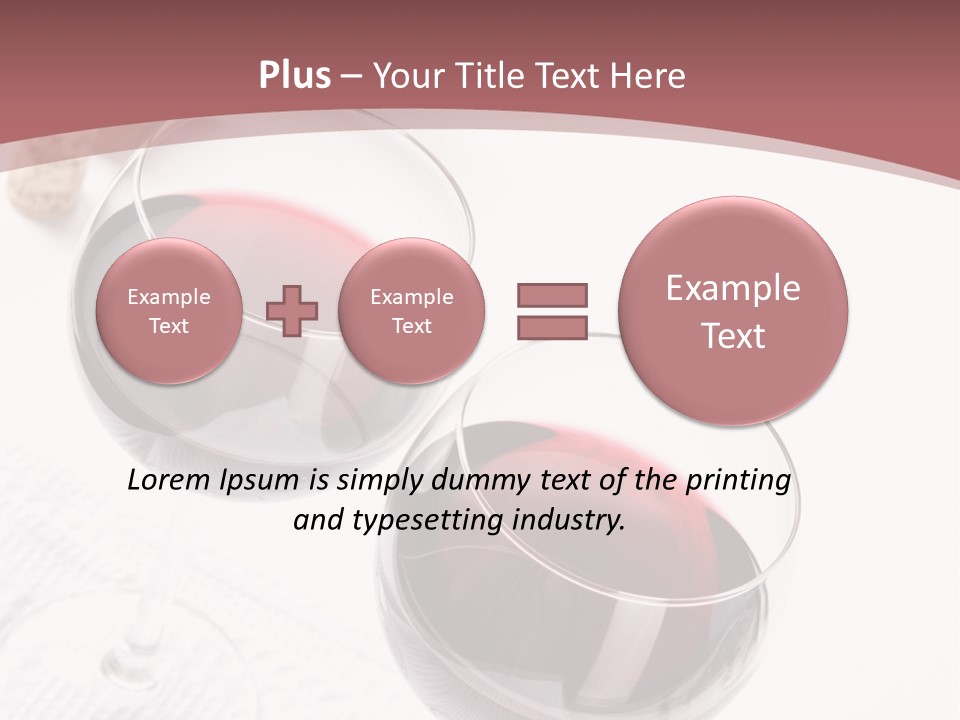 Wine White Corks PowerPoint Template