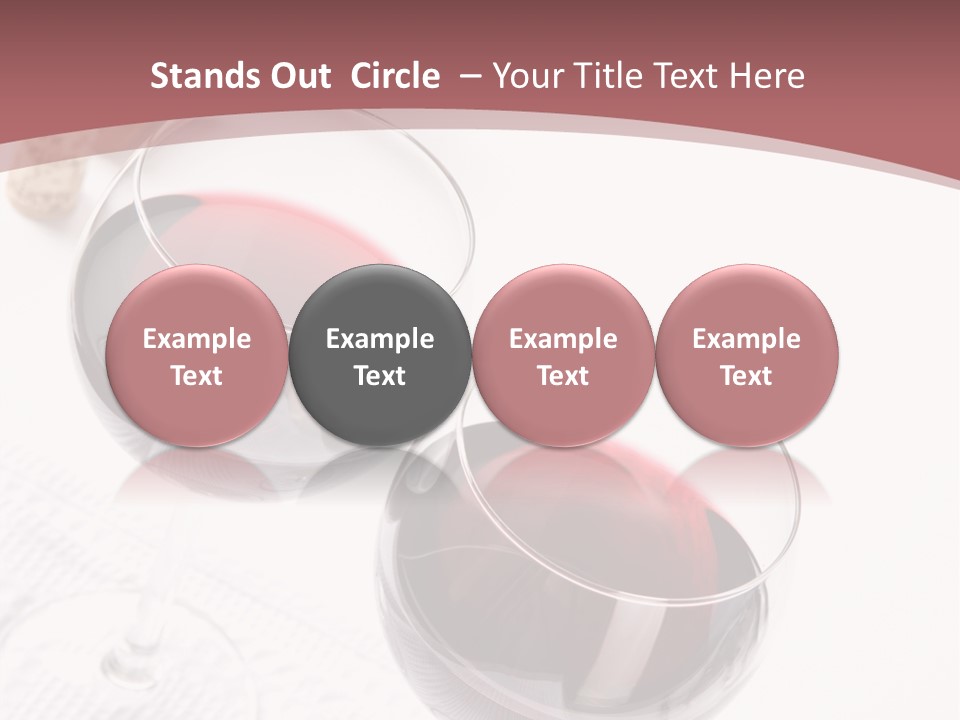 Wine White Corks PowerPoint Template