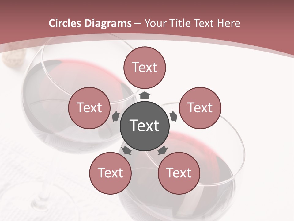 Wine White Corks PowerPoint Template