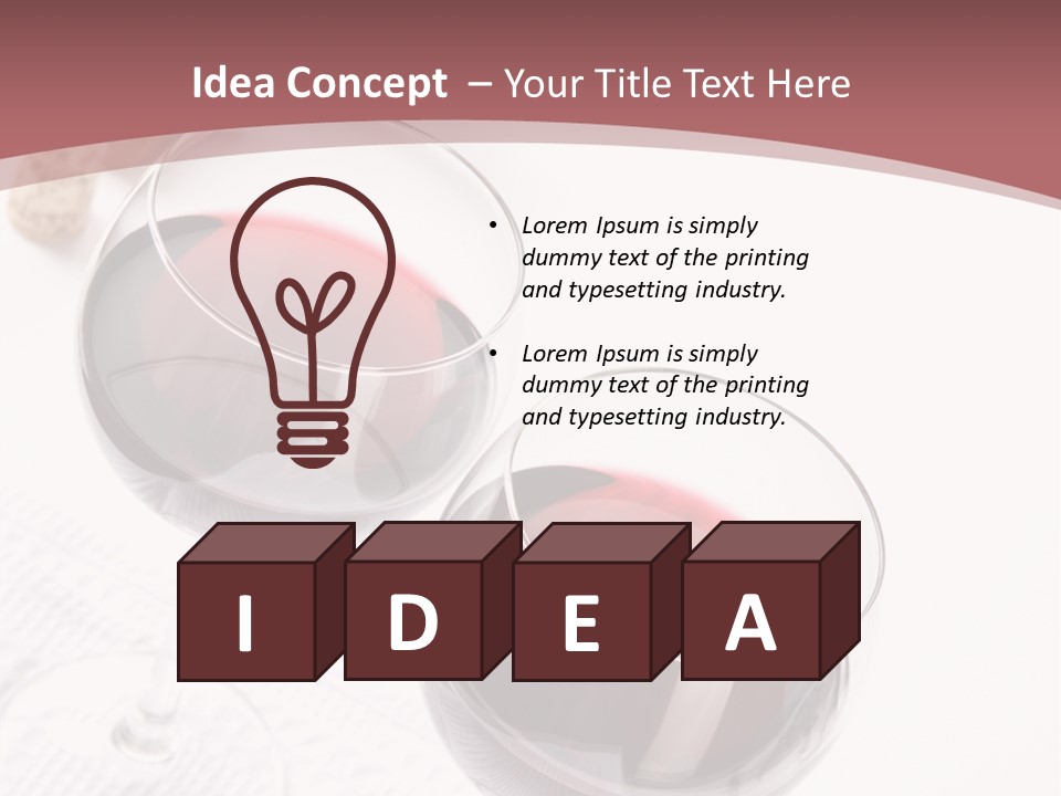 Wine White Corks PowerPoint Template