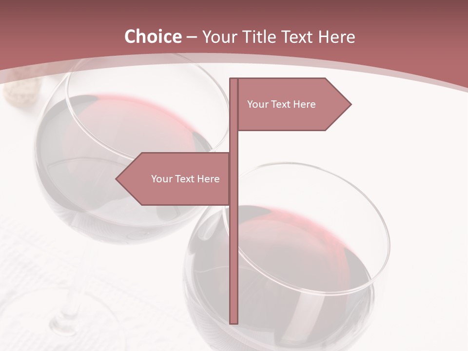 Wine White Corks PowerPoint Template